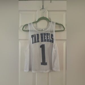 Cropped UNC basketball jersey